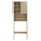 Render Over the Toilet Faux Travertine Bathroom Storage Cabinet by Modway