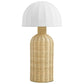 Santo Rattan Table Lamp with Dome Shade by Modway