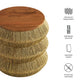 Maris Seagrass and Wood End Table by Modway