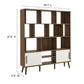 Transmit 59" Bookcase with Sliding Doors by Modway
