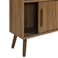 Transmit 59" Bookcase with Sliding Doors by Modway