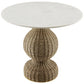 Zale 36" Marble and Seagrass Dining Table by Modway