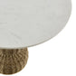 Zale 36" Marble and Seagrass Dining Table by Modway