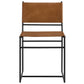 Thatcher Leather and Metal Dining Chair by Modway