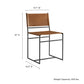 Thatcher Leather and Metal Dining Chair by Modway