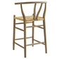 Amish Wood Counter Stool by Modway