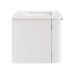 Zia 30" Wall-Mount Bathroom Vanity with Marble Sink