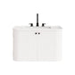Zia 30" Wall-Mount Bathroom Vanity with Marble Sink