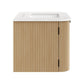 Zia 30" Wall-Mount Bathroom Vanity with Marble Sink
