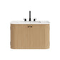 Zia 30" Wall-Mount Bathroom Vanity with Marble Sink