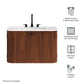 Zia 30" Wall-Mount Bathroom Vanity with Marble Sink