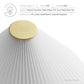 Cove Travertine Table Lamp With Pleated Shade by Modway