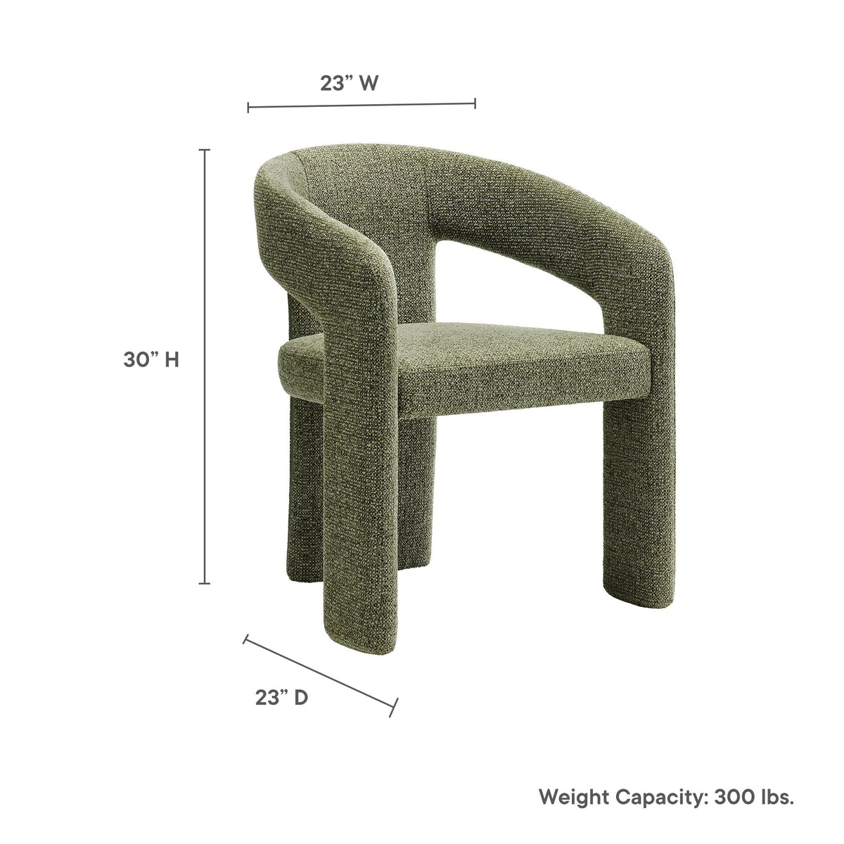 Oslo Barrel Fabric Upholstered Dining Accent Chair by Modway