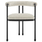 Turin Curved Back Boucle and Metal Dining Accent Chair by Modway