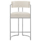 Huron Curved Back Fabric and Metal Counter Stool by Modway