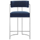 Huron Curved Back Fabric and Metal Counter Stool by Modway