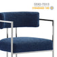 Huron Curved Back Fabric and Metal Counter Stool by Modway