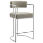 Huron Curved Back Fabric and Metal Counter Stool by Modway