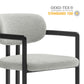 Elio Barrel Fabric and Metal Dining Chair by Modway