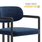 Elio Barrel Fabric and Metal Dining Chair by Modway