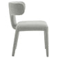 Stellan Curved Back Boucle Upholstered Dining Chair Set of 2