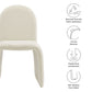 Junia Boucle Upholstered Armless Dining Chair by Modway