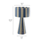 Renae Handwoven Cotton Thread Striped Table Lamp by Modway