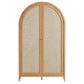 Calista 79" Tall Wide Rattan Arched Storage Cabinet by Modway