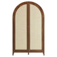 Calista 79" Tall Wide Rattan Arched Storage Cabinet by Modway