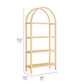 Vexley 72 Inch Large Arched Bookshelf by Modway