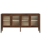 Nell 72" Glass Door Sideboard Cabinet by Modway