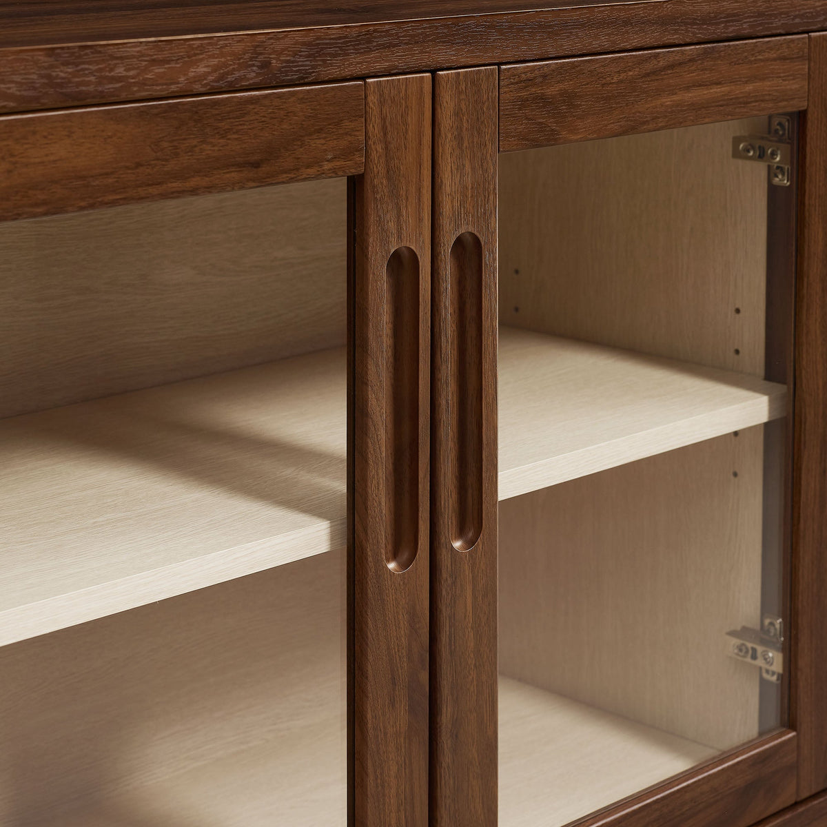 Nell 72" Glass Door Sideboard Cabinet by Modway