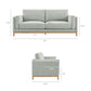 Roscoe 81 Inch Fabric Sofa by Modway