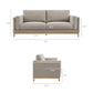 Roscoe 81 Inch Fabric Sofa by Modway