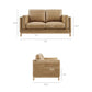 Roscoe 63 Inch Vegan Leather Loveseat by Modway
