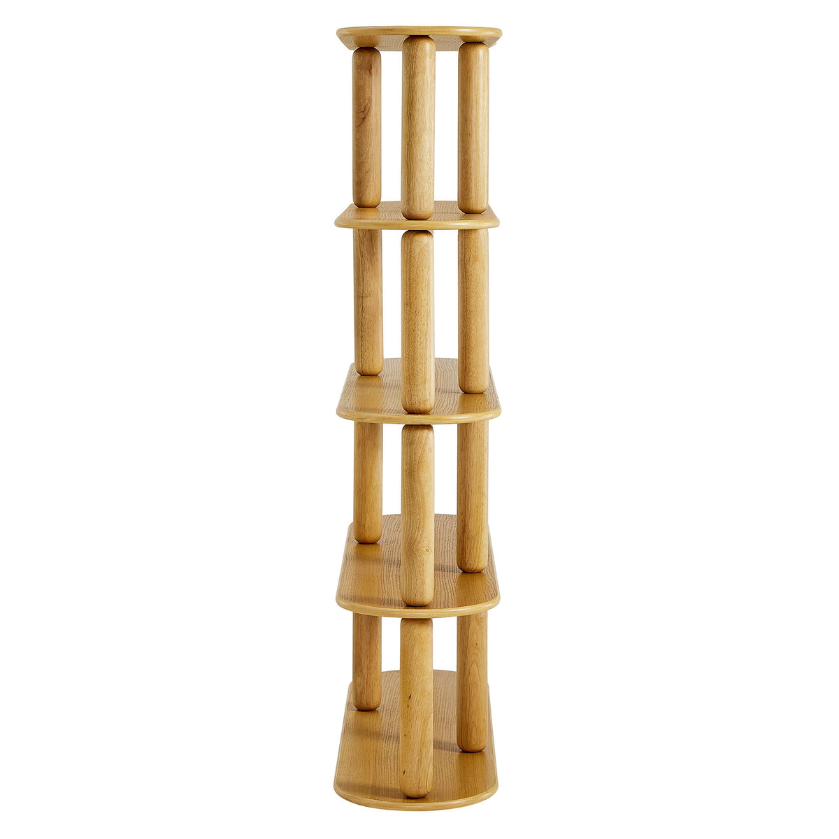 Arcus 4-Tier Oval Wood Bookshelf by Modway