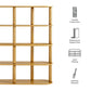 Arcus 4-Tier Oval Wood Bookshelf by Modway