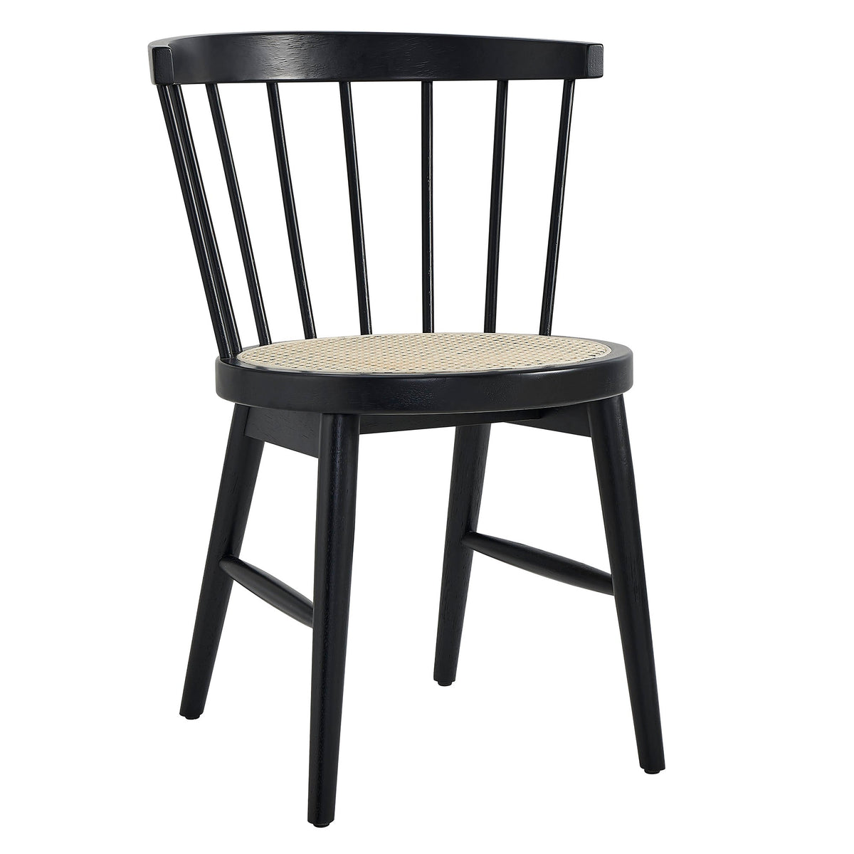 Lykke Curved Spindle Back Dining Chairs Set of 2 by Modway