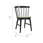 Lykke Curved Spindle Back Dining Chairs Set of 2 by Modway