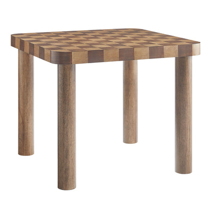 Oscar 36" Square Checkered Dining Table by Modway