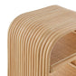 Eve Curved Natural Rattan Side Table by Modway