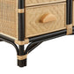 Jane 71 Inch Tall Arched Natural Rattan Bookshelf by Modway