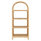 Celeste 67 Inch Tall Arched Natural Rattan Bookshelf by Modway