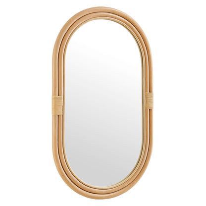 Corsica Oval Rattan Wall Mirror by Modway