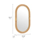 Corsica Oval Rattan Wall Mirror by Modway