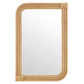 Corsica Curved Rectangle Rattan Wall Mirror by Modway