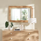 Corsica Curved Rectangle Rattan Wall Mirror by Modway