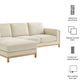 Roscoe Left-Facing Fabric Sectional Sofa with Chaise by Modway