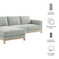 Roscoe Left-Facing Fabric Sectional Sofa with Chaise by Modway