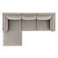 Roscoe Left-Facing Fabric Sectional Sofa with Chaise by Modway